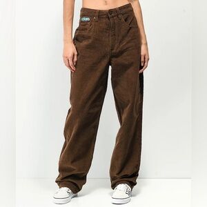 Women’s Empyre Tori Brown Baggy 90s Corduroy Skate Pants Size 2